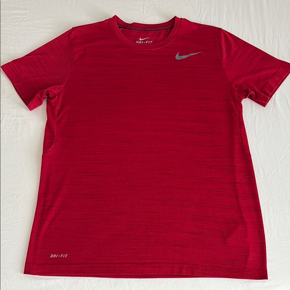 Nike Red Short Sleeve Dri-FIT Tee